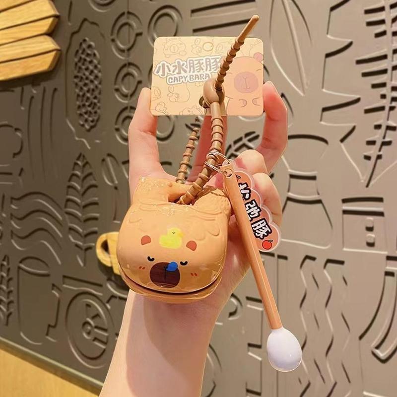 Product Introduction of Capybara Wooden Fish Knocking Decompression Artifact Desktop Ornaments Decorative Capybara Toy Pendant Buddhist Doll Stationery 27