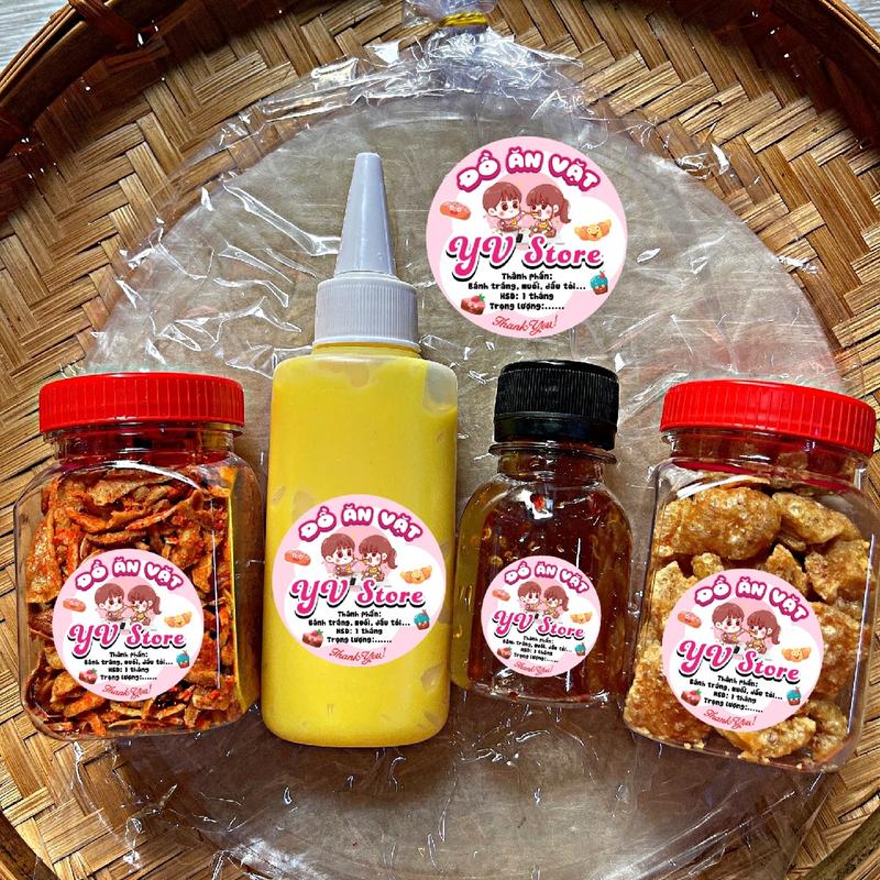 (COMBO MINI 6 MÓN) 100gr bánh tráng phơi sương  Ăn Vặt 6