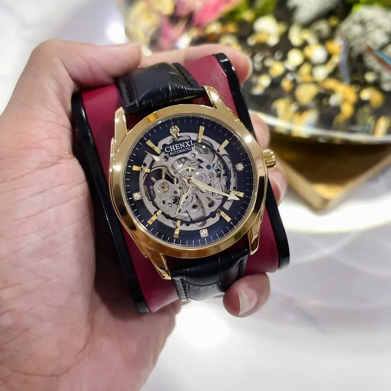Đồng Hồ  Nam  Chenxi Chính Hãng (CX-8821G Máy Cơ Siêu mỏng) Watch 8