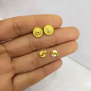 Belanja 2 barang gratis 1 • kentia jewelry •  anting koin bulat [136851K]