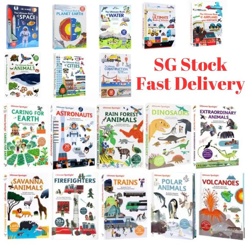 Original Product Usborne The Ultimate Book Of Space | Cities | Vehicles | Planes | Constructions Animals Dinosaurs Gift