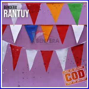 (20 METER) BENDERA SEGITIGA