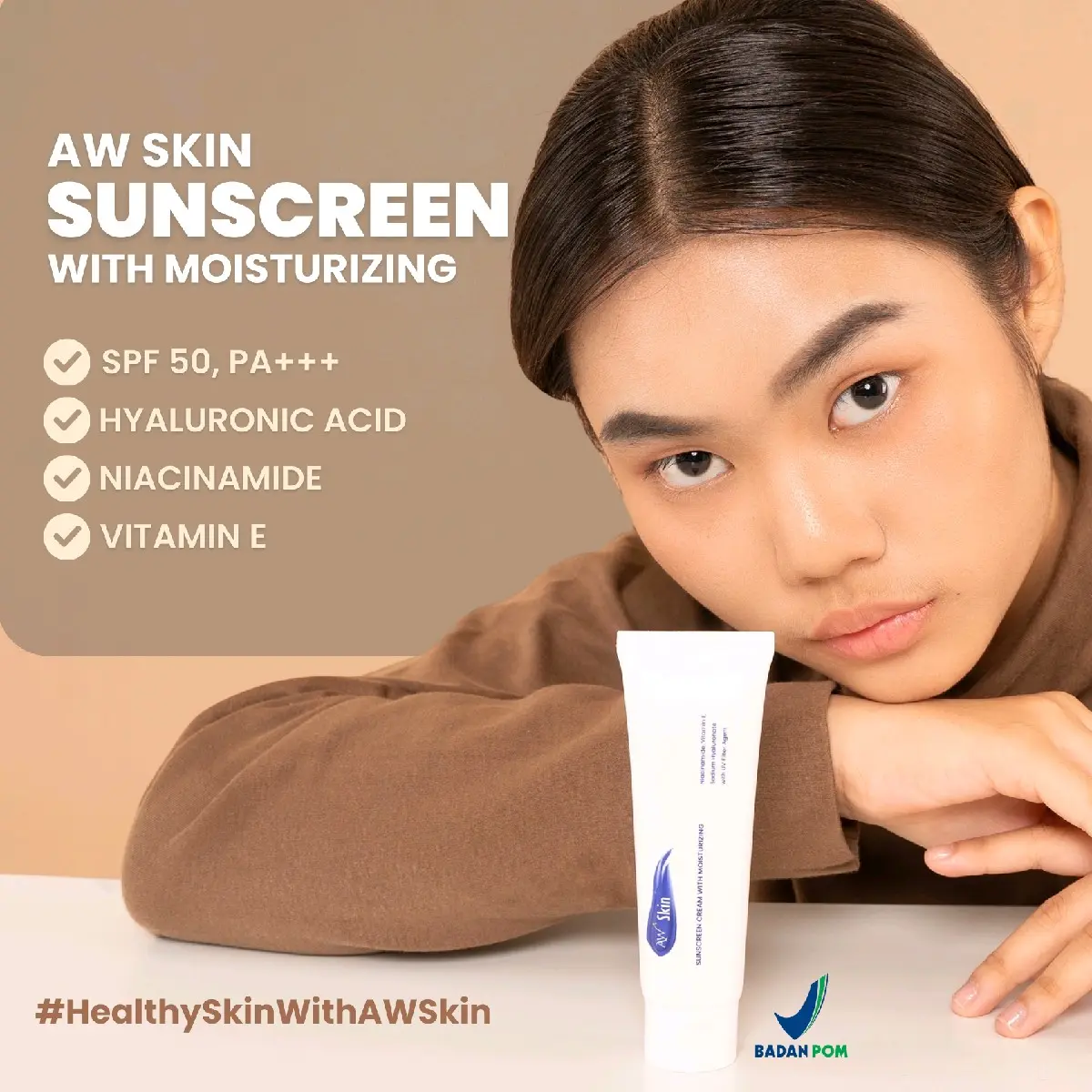 AW Skin SUNSCREEN Cream SPF 50 PA+++