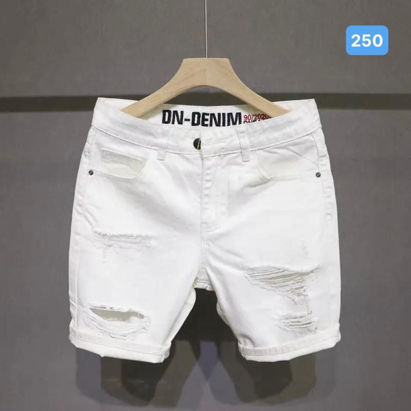 Quần short jean nam 250, quần sọt jean nam, quần đùi jean, quần jean nam ngắn, quần rin nam ngắn, co giãn size ( 40 - 75kg ) Menswear Có Túi