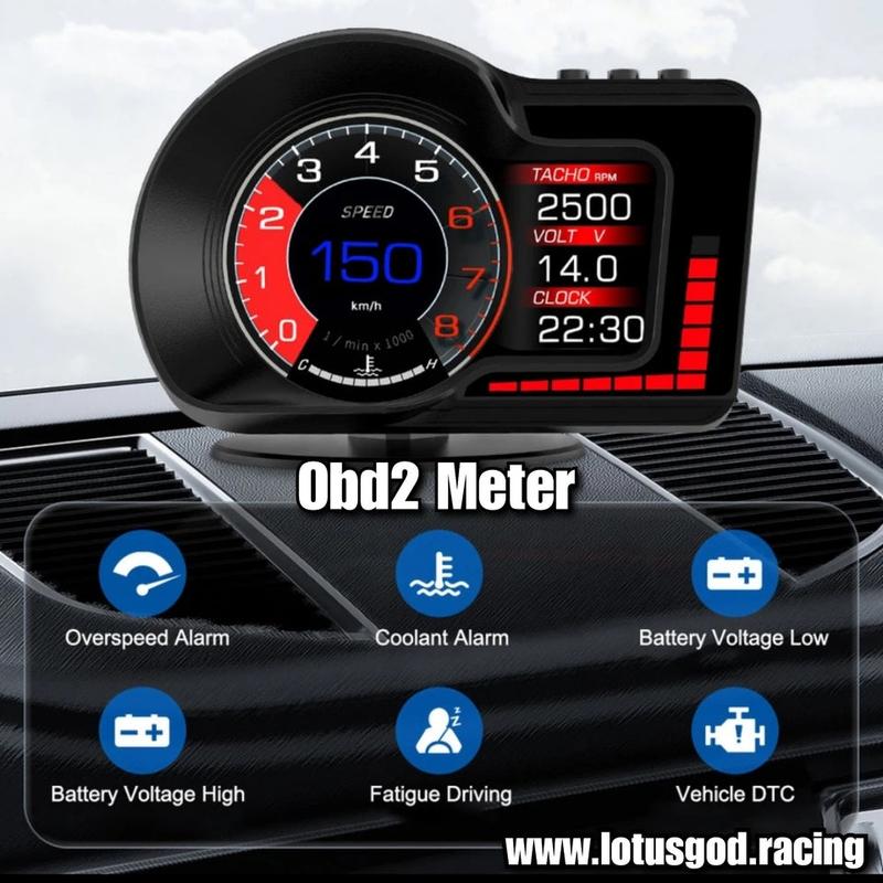 OBD2 Digital Hud Vsd Car Head Up Oil Water Temperature Rpm Turbo ...