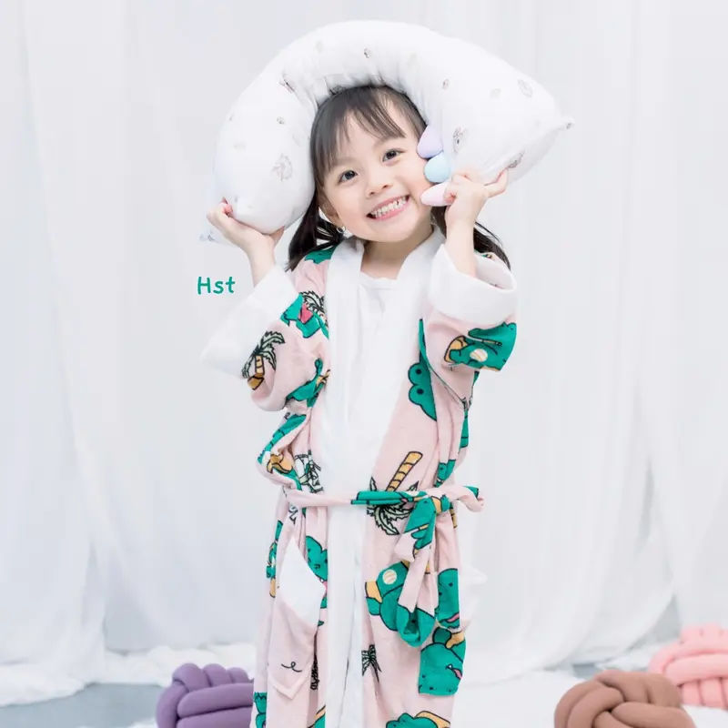 Kimono Handuk Anak S - XXL / 2 - 15 Tahun / Edisi Buaya Lucu / Handuk Kimono Anak Perempuan Karakter / Jubah Mandi Anak / Baju Handuk Anak / Handuk Baju / Kinody Shop Cewek Cowo 1