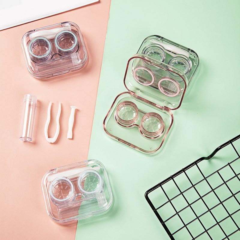 Contact Lens Case Box Holder Alat Kit Case Transparan Eye Lensa 1