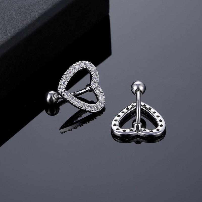 Product Introduction of Heart Belly Button Ring Navel  Ring Cooper Belly Button  Ring Navel Pircing Umbilical Pircing Ring 16