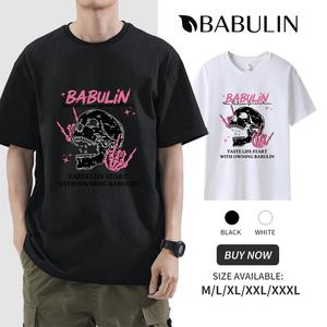 BABULIN Pure cotton Printed T-shirt Oversized shirt unisex Soft and breathable Holds its shape