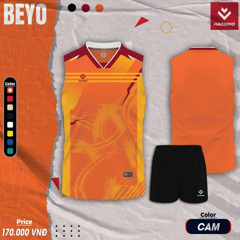 Bộ quần áo bóng chuyền nam Beyo 1