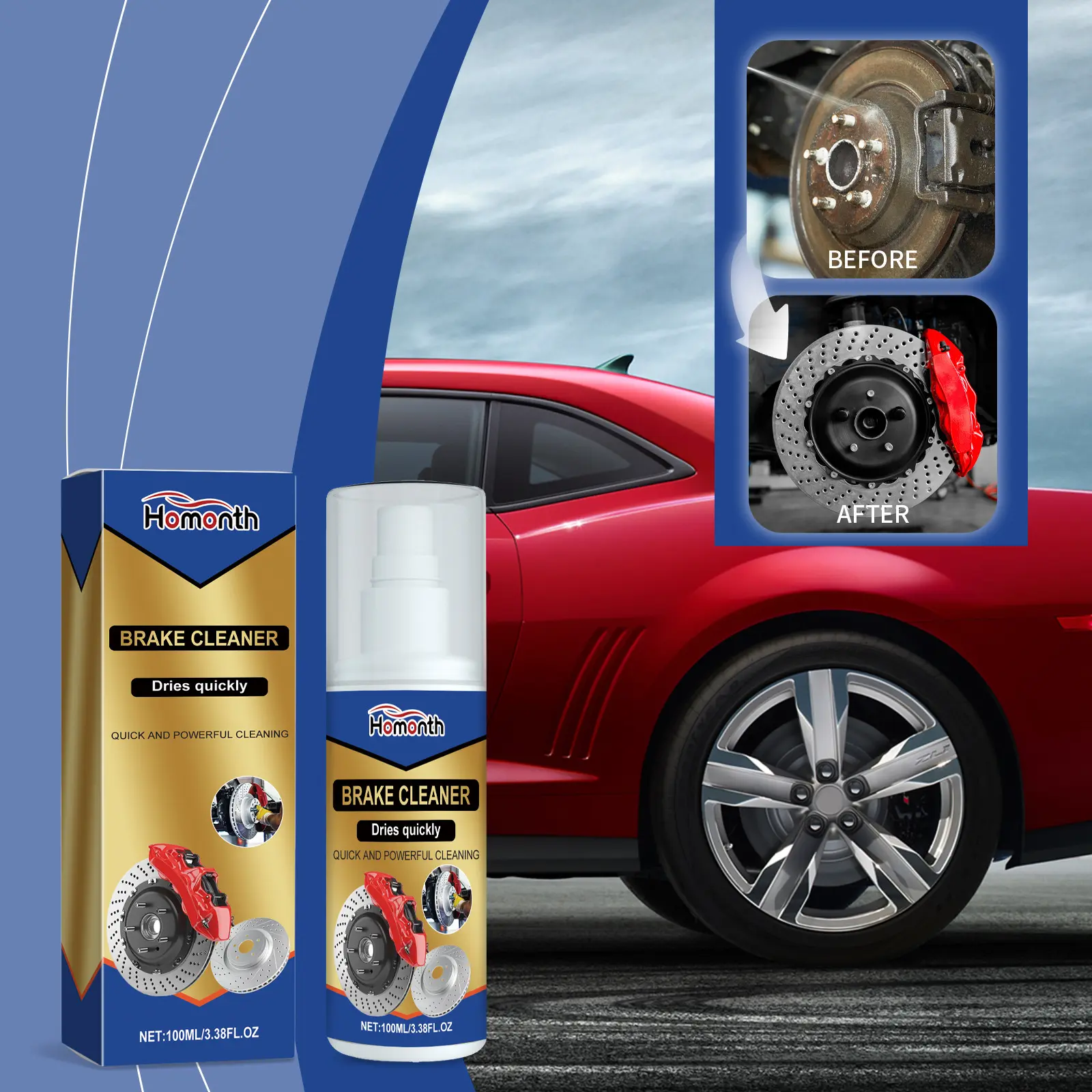 Homonth Brake Cleaner: Effectively Remove Oil Dirt from Car Braking System
