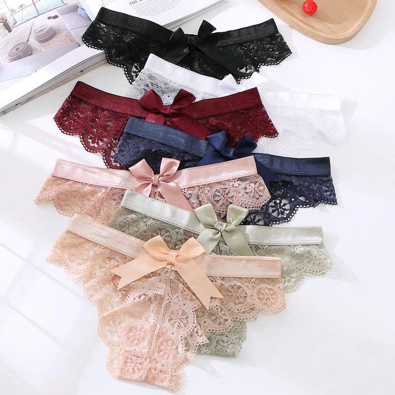 Quần Lót Ren Chữ T Lưng Thấp Màu Trơn Thoáng Khí Quyến Rũ Cho Nữ quanren nu Women Cotton Voi