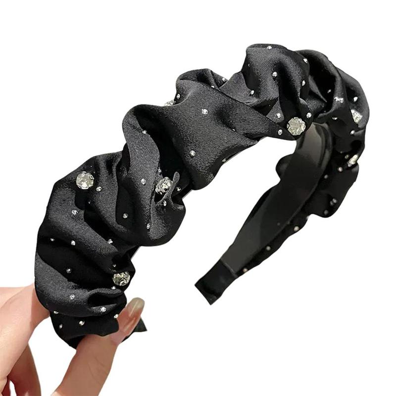 Product Introduction of Temperament Headband For Women With A High-end Feel Korean Version Versatile Crushed Headband 24