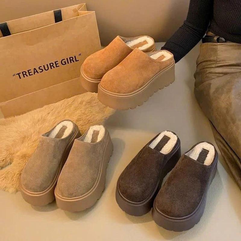 [FULLBOX QC] Dép Sục Nữ QCCC Full Hộp Đế Cao Lót Lông Cừu PIUZER DéP