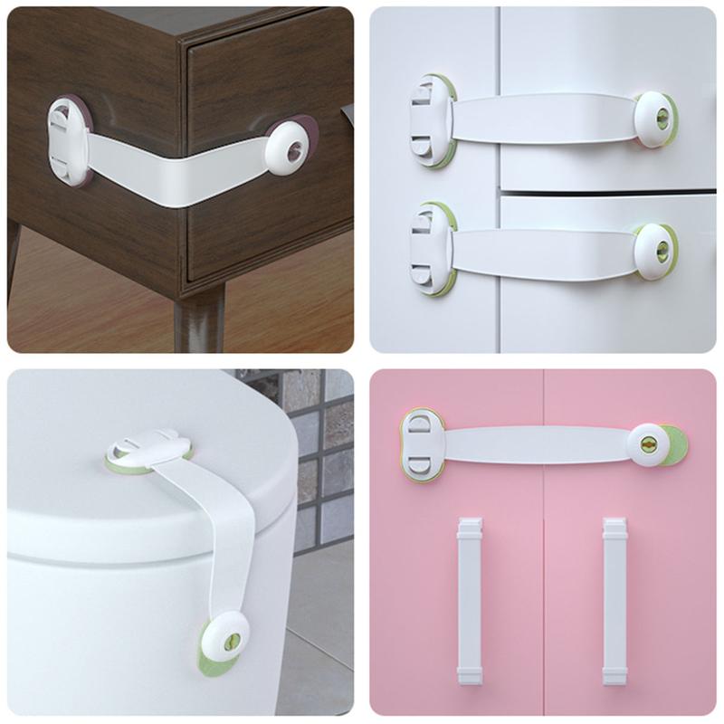 Product Introduction of 5Pcs Child Safety Locks Baby Proofing Cabinet Lock Mini Fridge Lock Child Proof Safety Locks for Cabinet Doors 360 Degree Rotation Babyproof Locks for Refrigerator Cabinets Drawers Closet Toilet Oven tO278 24