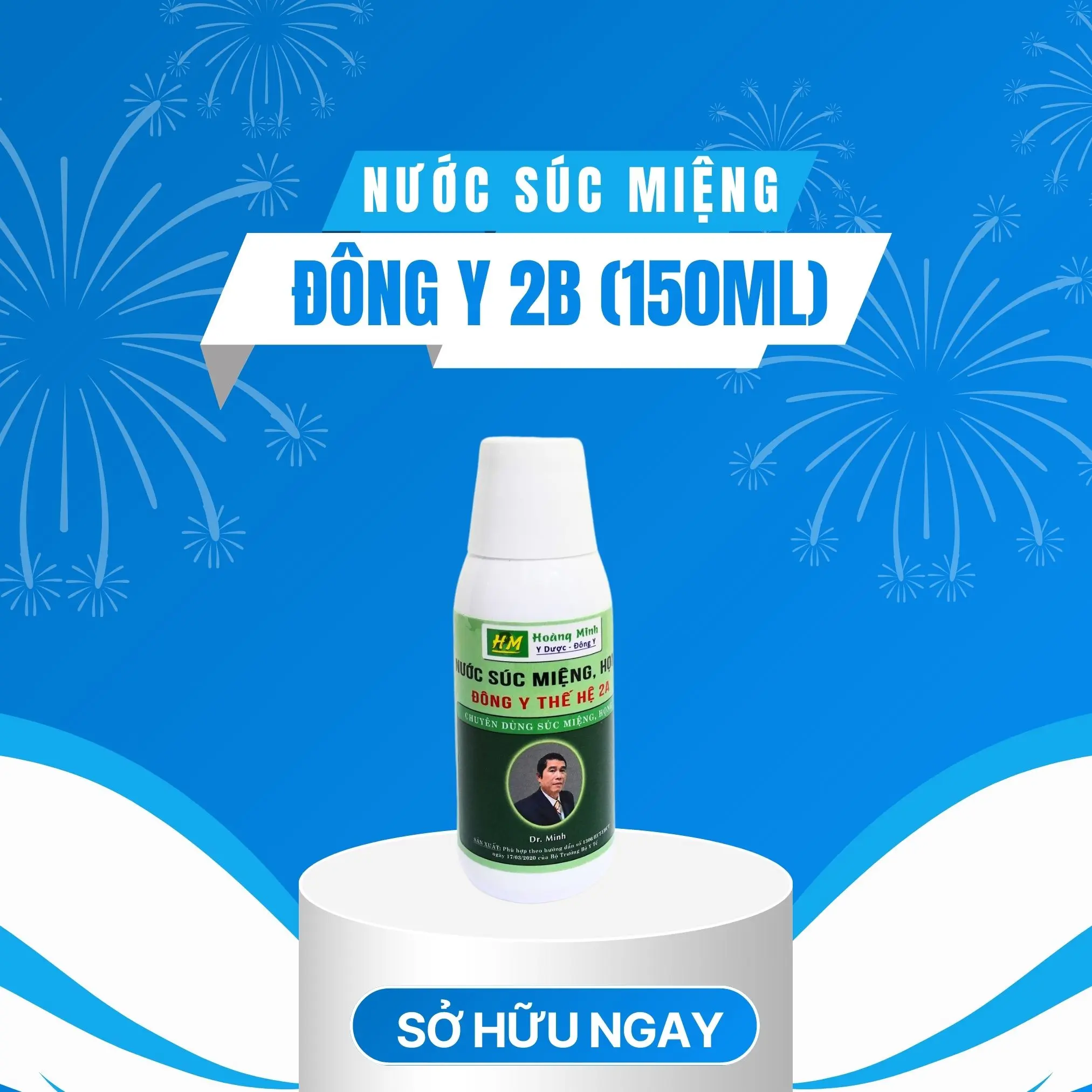 Nước súc miệng Đông Y giúp giảm viêm lợi, hôi miệng - Loại 150ml
