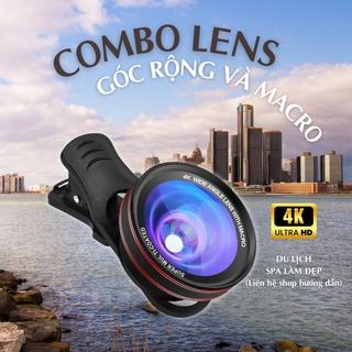 Ống kính điện thoại 2in1 super vip, lens góc rộng 140 độ và macro 15x nét như…