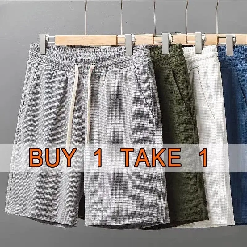 - Buy 1 Take 1 -New Men's Waffle Casual Shorts Menswear