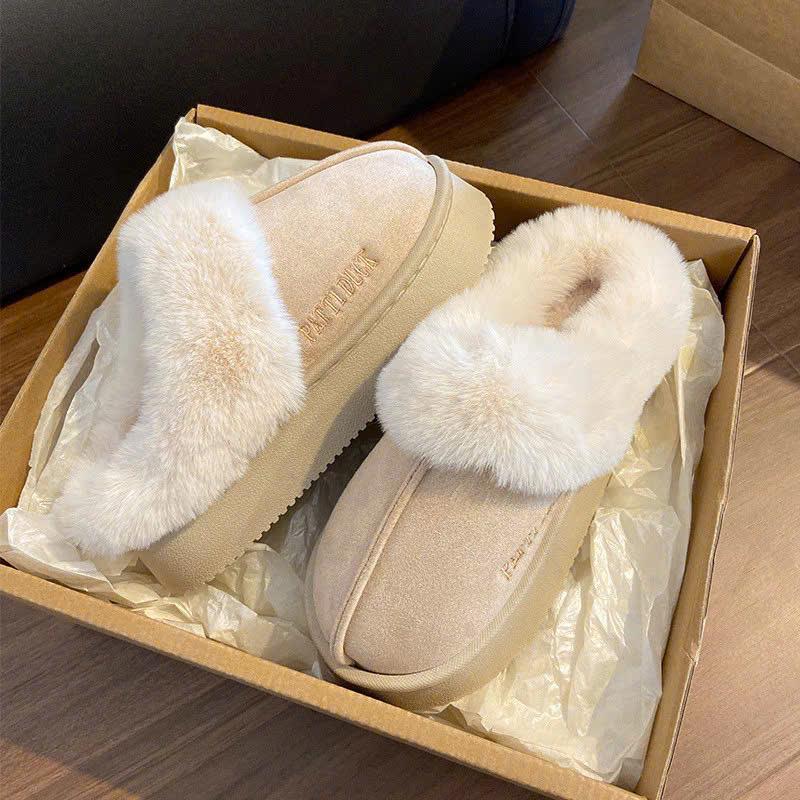 Sục Nữ Phối Lông Lót Xinh Các Màu DéP Slipper
