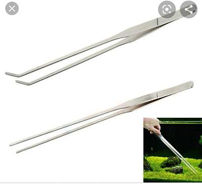 Bộ Nhíp dụng cụ trồng cây thủy sinh thẳng và cong đủ kích thước (27-37-47cm)