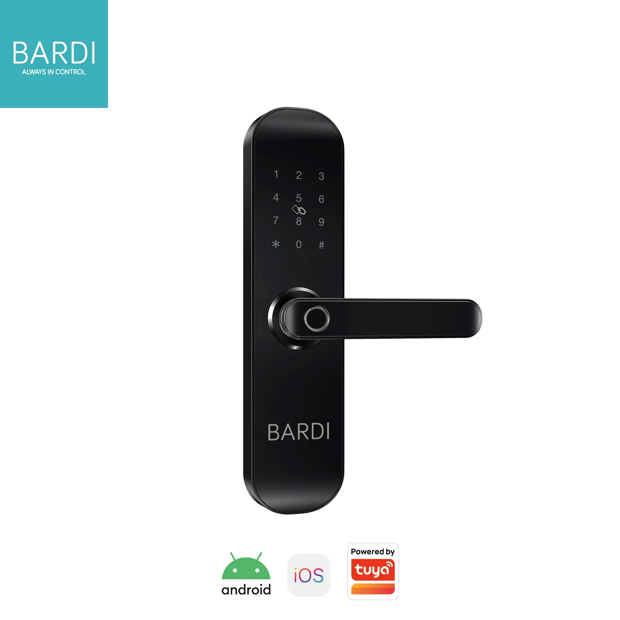 Bardi Smart Home Door Lock Handle RFID-Fingerprint Waterproof IP54
