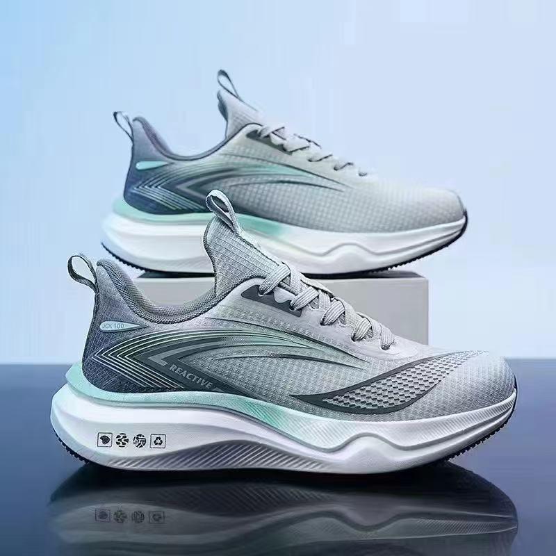 Giày Chạy Bộ Nam, Ngoại Cỡ, 2025, Đế Mềm Mùa Lò Xo, Thích Hợp Cho Học Sinh, Hấp Thụ Sốc, Giày Thể Thao Đệm Khí, Thoáng Khí, Thích Hợp Chạy Bộ Ngoài Trời, Giày Nam 5