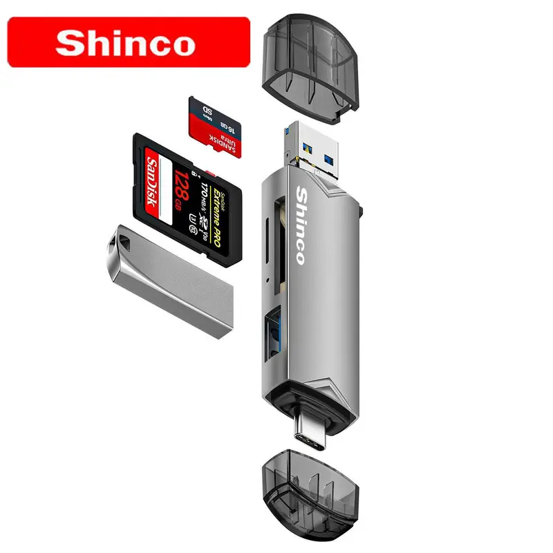 Đầu Đọc Thẻ Đa Trong Một USB / Type-C, Xinke, Thẻ Nhớ TF / SD, Bộ Chuyển Đổi OTG, Tương Thích Với Điện Thoại, Máy Ảnh Và Máy Tính 6