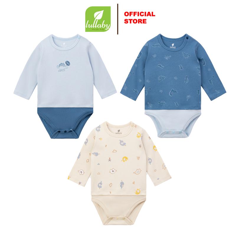 LULLABY - Body bé trai dài tay cài vai - NH740R
