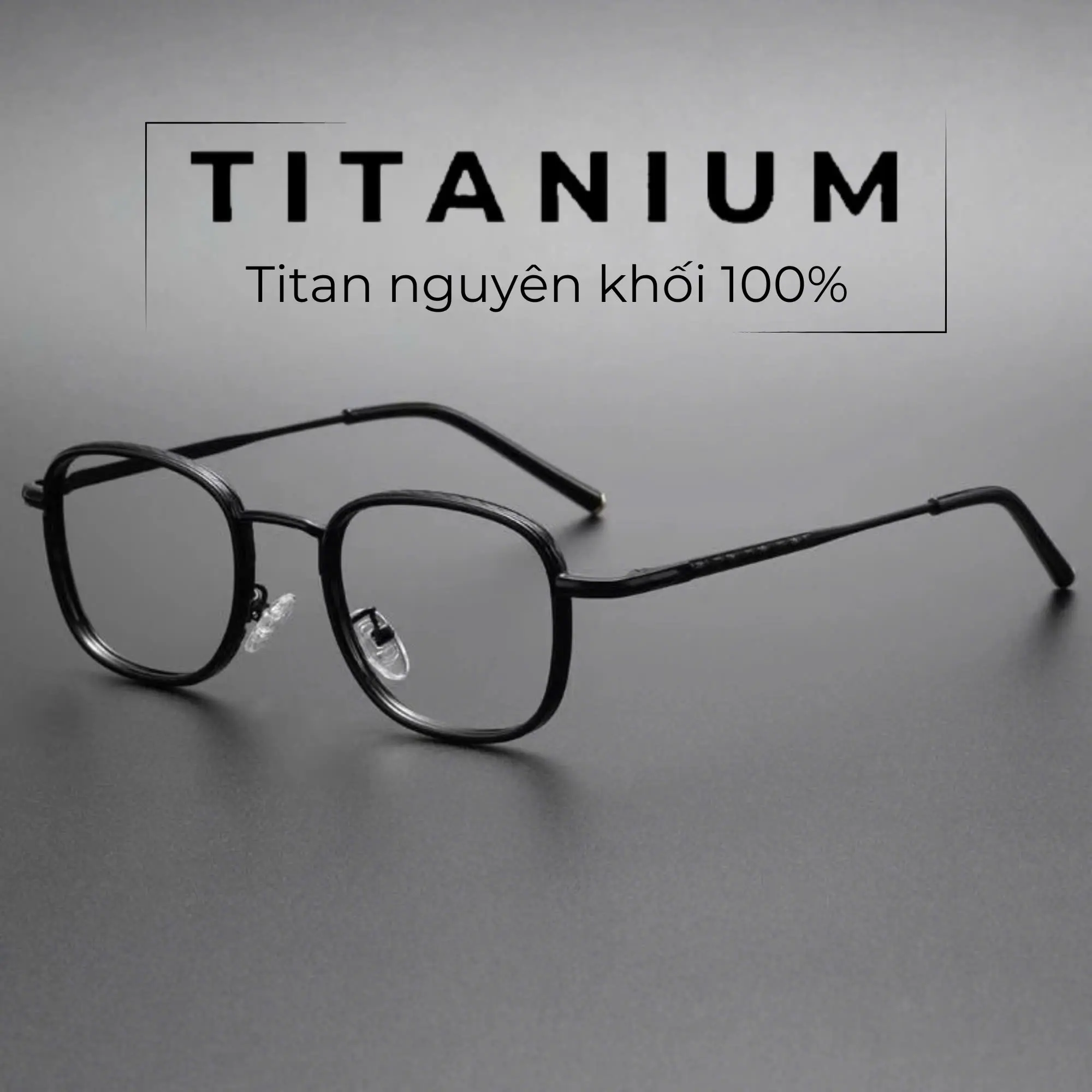 Mắt kính chống ánh sáng xanh gọng mắt kính Titanium , Vintage Edition hàng nhập Nhật, bảo hành 3 năm, có thể thay mọi loại tròng mắt. Mắt Kính Tròng Kính Nam DP76