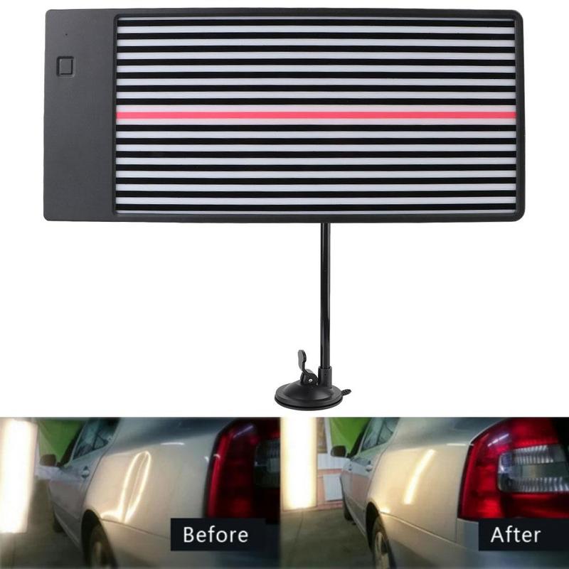Car Dent Removal Wire Board, 1 Set LED Reflector Lamp Kit, Checking Line Board Reflector Set, Paintless PDR Car Dent Repair Tool 5