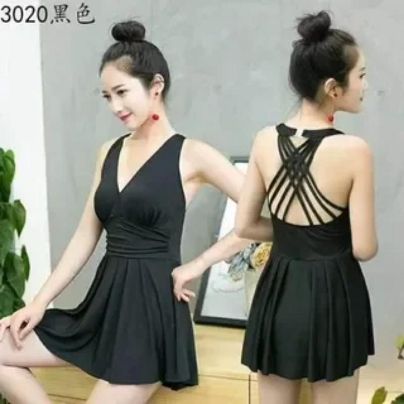 Product Introduction of {Wet14}    Đồ bơi 1 mảnh [H&H] bikini đi biển nữ kín dạng váy thích hợp dạo biển BK1 36