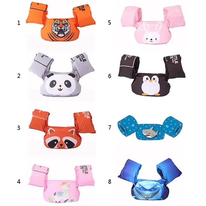 Kids Swim Vest Baby Safety Gear For 10-25 KG Boys And Girls Toddler Floats With Shoulder Harness Arm Floater