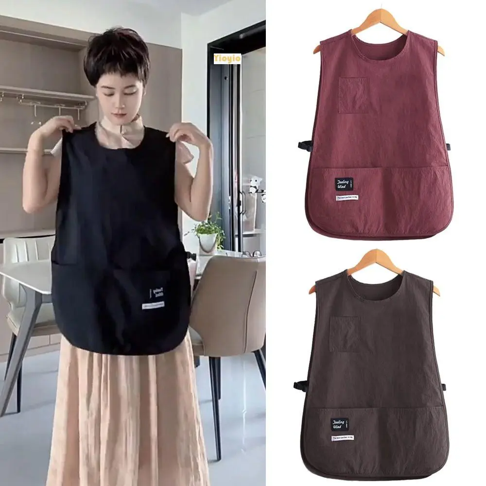 Tạp Dề Chống Bám Bẩn Chống Thấm Nước, Phong Cách Áo Vest Nylon Nhật Bản, Tạp Dề Tay Chống Bẩn, Phụ Kiện Quần Áo Đa Năng Tạp Dề Nhà Bếp, Thích Hợp Cho Đầu Bếp, Đầu Bếp Và Người Phục Vụ