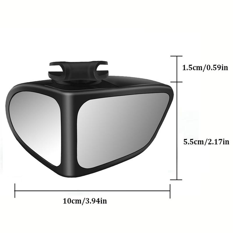 【24-hour shipping+free shipping+COD】360 Degree HD Car Blind Spot Mirror Rotatable Adjustable 2 Side Wide Angle Exterior Automobile Rear View Mirror Parking Mirror 3
