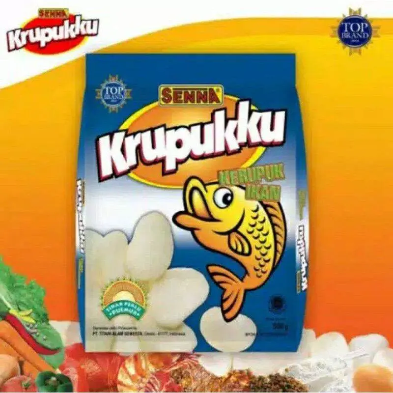 Senna Krupukku Krupuk Udang 200gr (Rasa Bawang/Ikan/Udang) 2