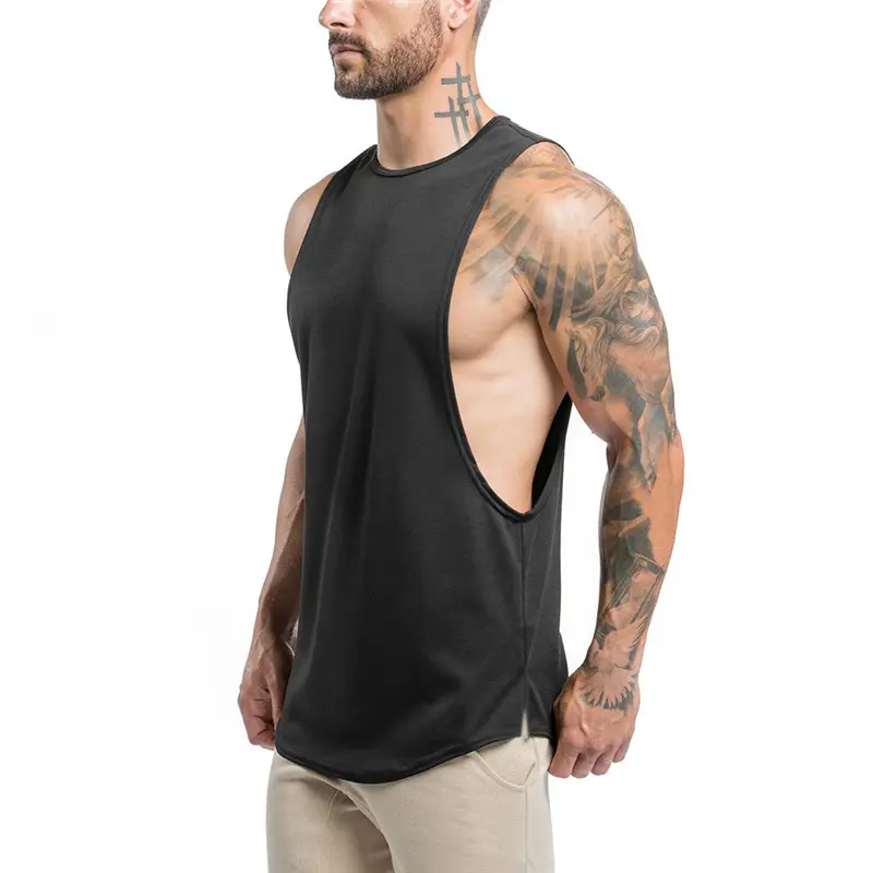 Áo ba lỗ cotton nam, thời trang, quần áo tập thể dục, Thể hình, không tay, tập luyện, áo lót thể thao giản dị, áo vest