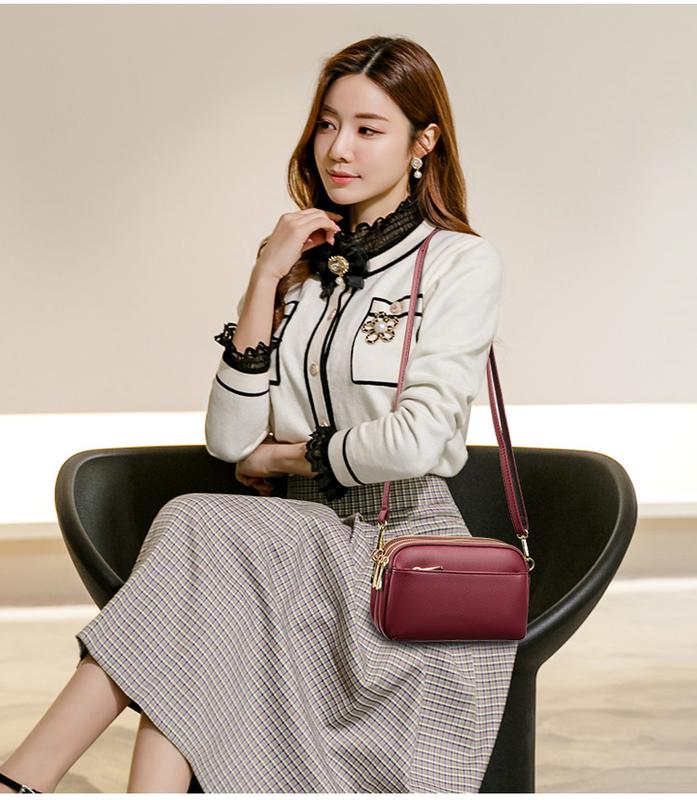 COD Tas Selempang Tas simple Tas Mini Tas Lokal Kualitas Import Kulit Wanita 6