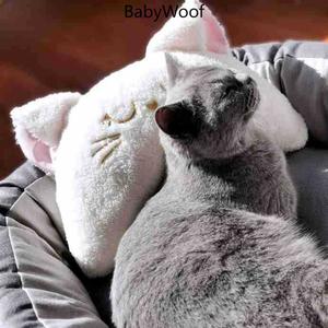BabyWoof   宠物用品 狗护颈枕头 陪睡枕可拆洗 猫狗专用抱枕可爱舒适 下巴垫