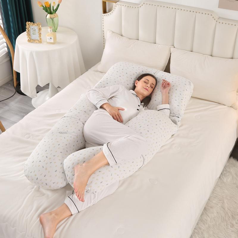Foreign Trade Supply Air Layer H-Type Pregnancy Pillow Multi-Function Auxiliary Nursing Pillow Skin-Friendly Cool Feeling Side Sleeping Sleeping Pillow 5