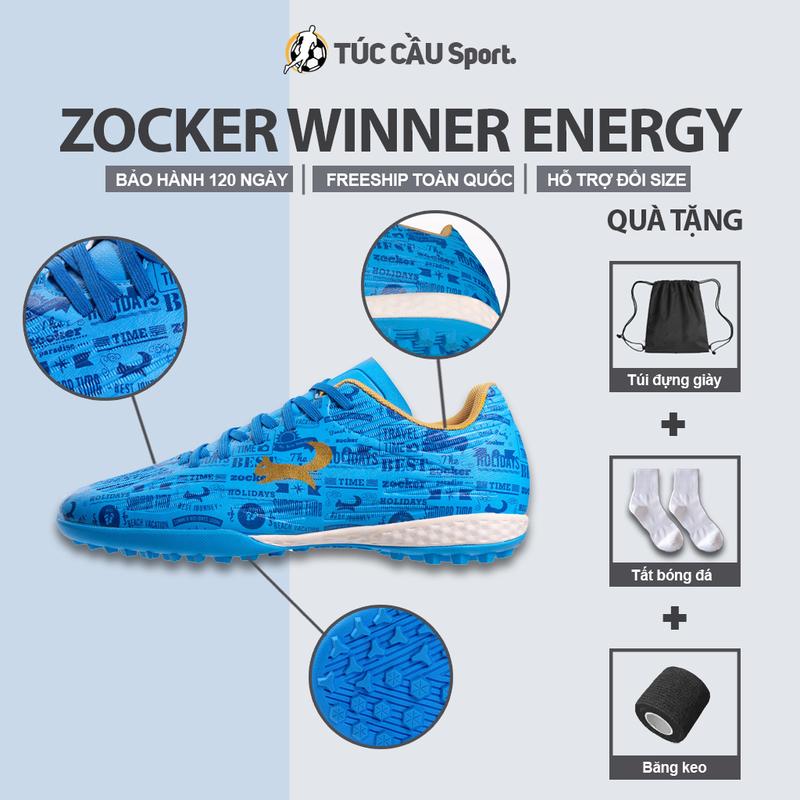 Giày Đá Bóng Zocker Winner Energy chính hãng (Tặng kèm Tất + Túi rút + Băng keo) - Túc Cầu Sport