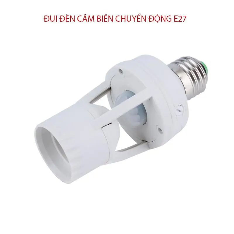 Đui Đèn Cảm Biến Chuyển Động Hồng Ngoại (Tròn) Nối Đui E27 4
