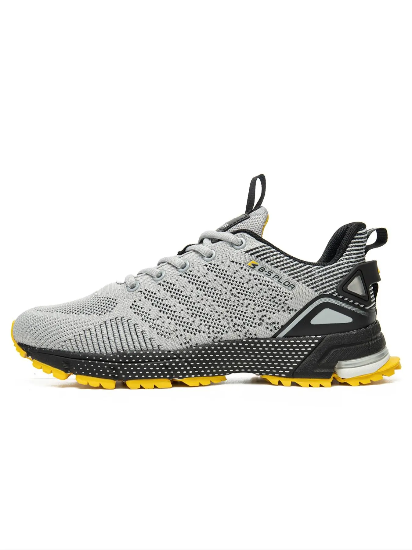 Men's Sporty Lace Up Low Top Running Shoes, Casual Lightweight Breathable Comfortable Sneakers, Outdoor Non-slip Wear-resistant Sports Shoes