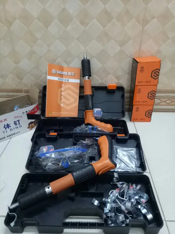 Súng Bắn Đinh, Máy Bắn Đinh Hạt Nổ Mẫu mới 2022 Bắn Đinh Bê Tông ( Tặng Kèm 20 Đinh ) 1