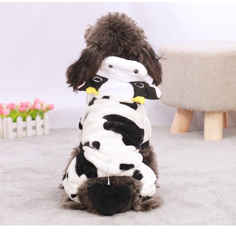 Product Introduction of LINPET-Pet Dog Clothes Autumn and Winter Thickened Warm Teddy Corgi Jarre Aero Bull Puppy Cat Winter Pet Costume Wholesale 24