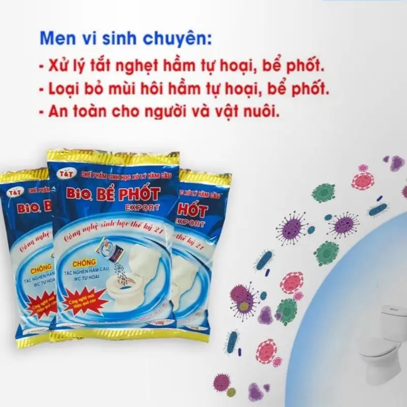 Men Vi Sinh Tikak 250 gr Chống Bể Phốt 1
