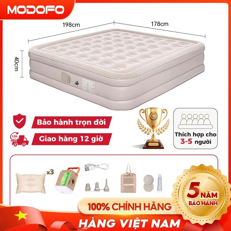 【Có hàng Nệm hơi tự bơm MODOFO Nệm hơi đơn/đôi/ba giường hơi có bơm điện Nệm hơi dày 40cm dùng trong gia đình hoặc cắm trại