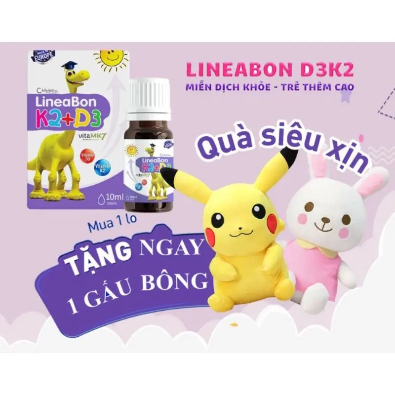 LINEABON - VITAMIN TĂNG CHIỀU CAO D3 MK7