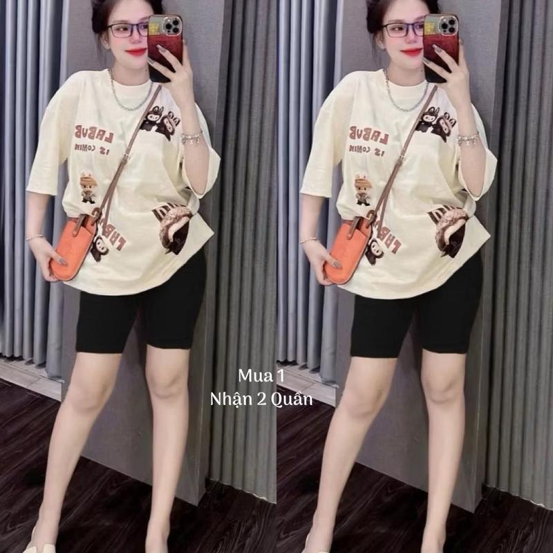 [ RẺ NHƯ CHO] COMBO 2 Quần Legging Ngố Trên Gối CÓ BIGSZ Thun Cotton co dãn 4 chiều - FOM NHỎ