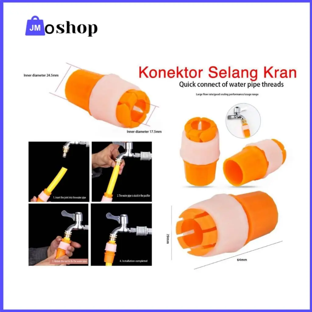 Selang Konektor Selang Keran Air Alat Sambungan Keran Air Flexible Adaptor Keran Air