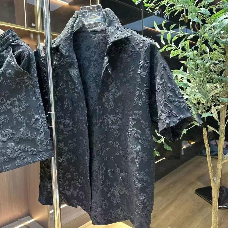 Product Introduction of Bộ Đồ Ngắn Áo Sơ Mi Và Quần Đùi, Bộ Sưu Tập Mùa Hè Mới Của Người, Mỏng Và Dập Nổi, ngắn Tay Nam, Hợp Xu hướng, Ruan Đẹp Trai Và Dáng Rộng, Thích Hợp Cho Bộ Sưu Tập 712 6